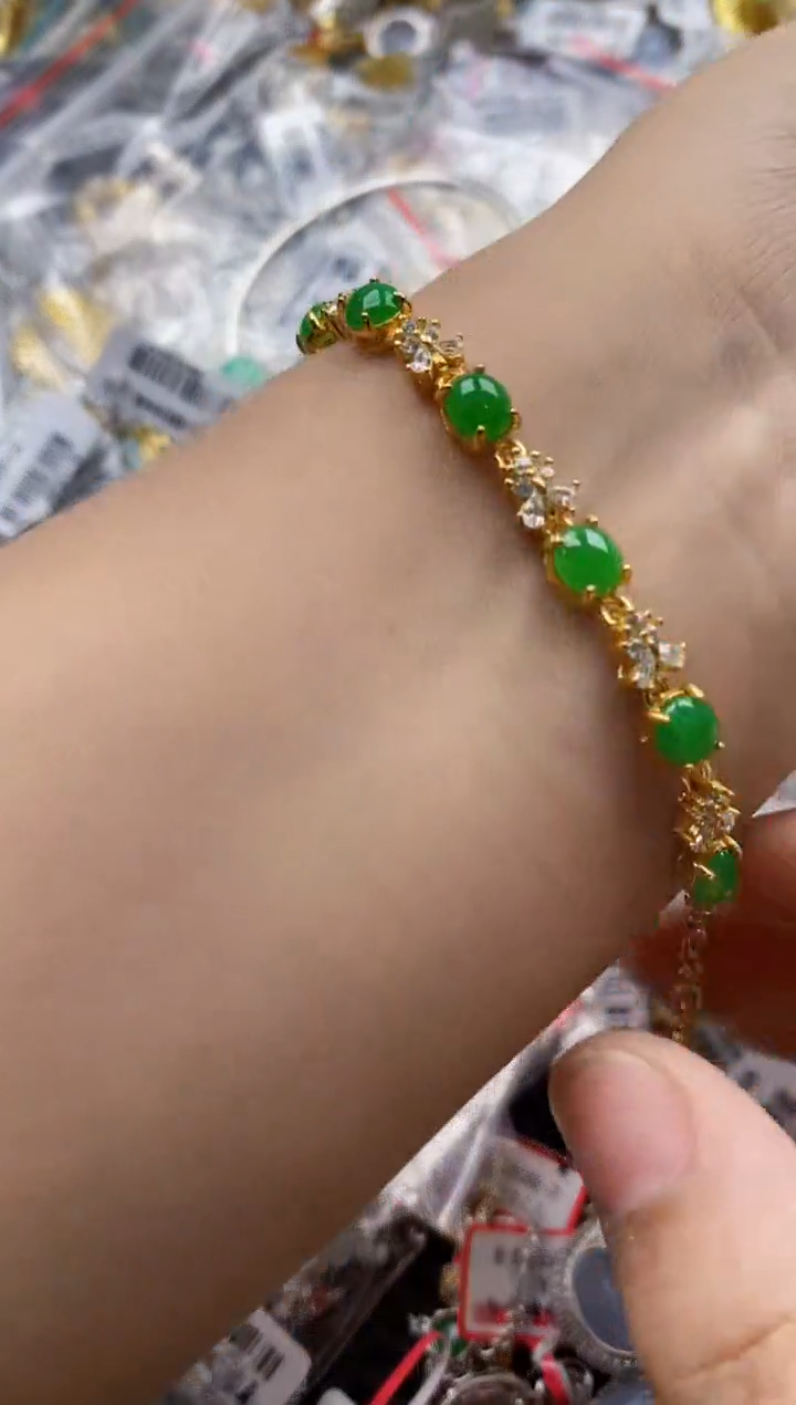 翡翠戒指银S925镶嵌11111---9