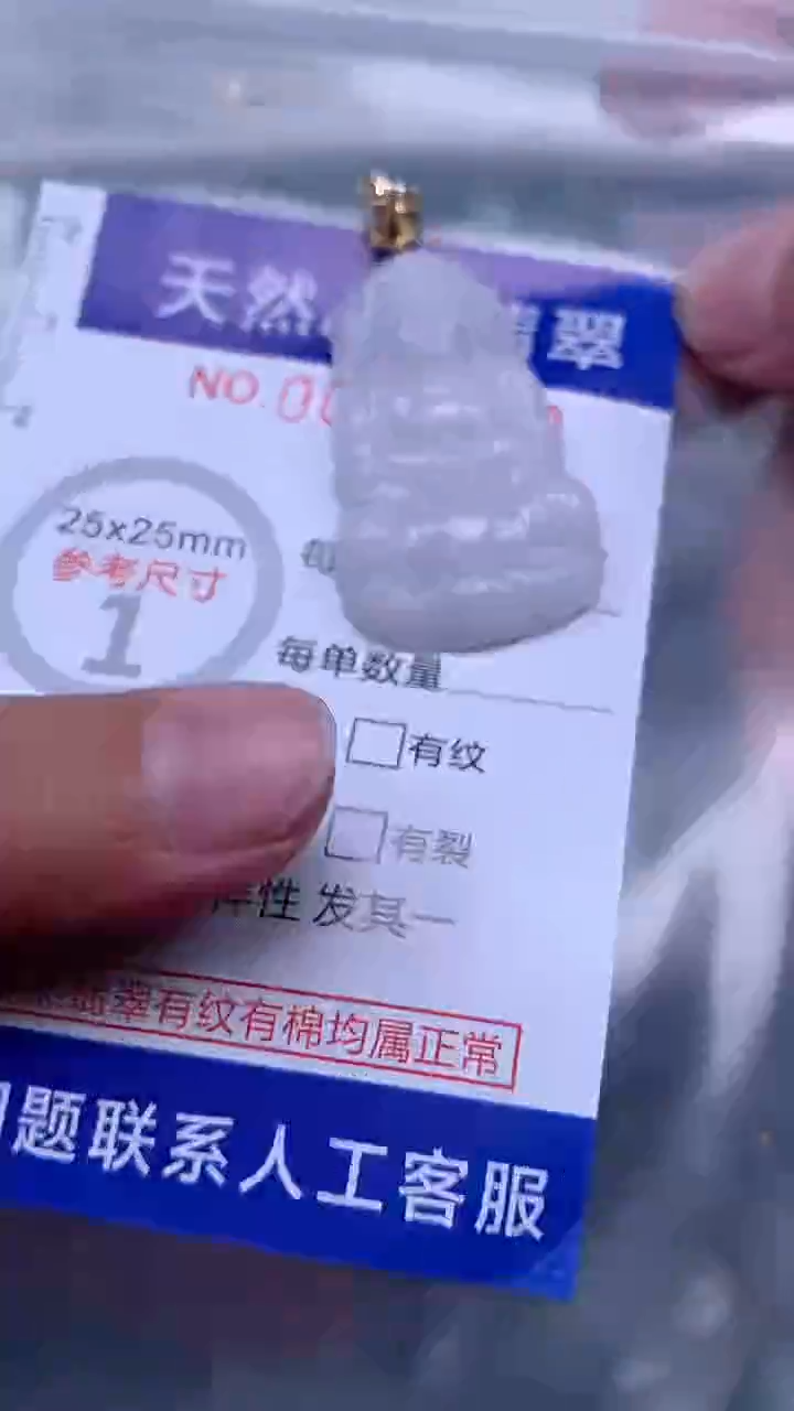 翡翠未镶嵌吊坠(不含链)1