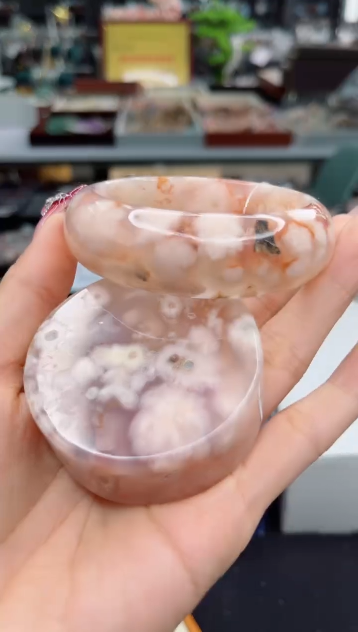 【闪购商品】石英质玉手镯未镶嵌56圈口（赠品镯心）3931179