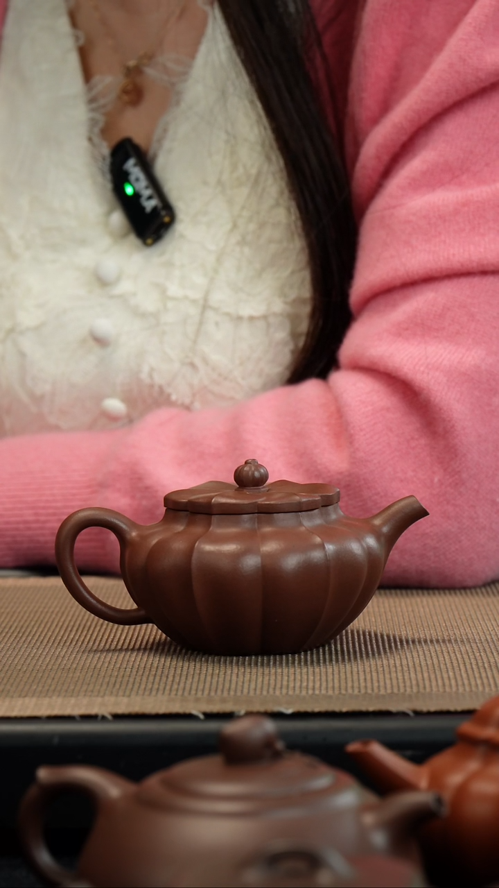 【闪购商品】紫砂茶壶底槽清菱花