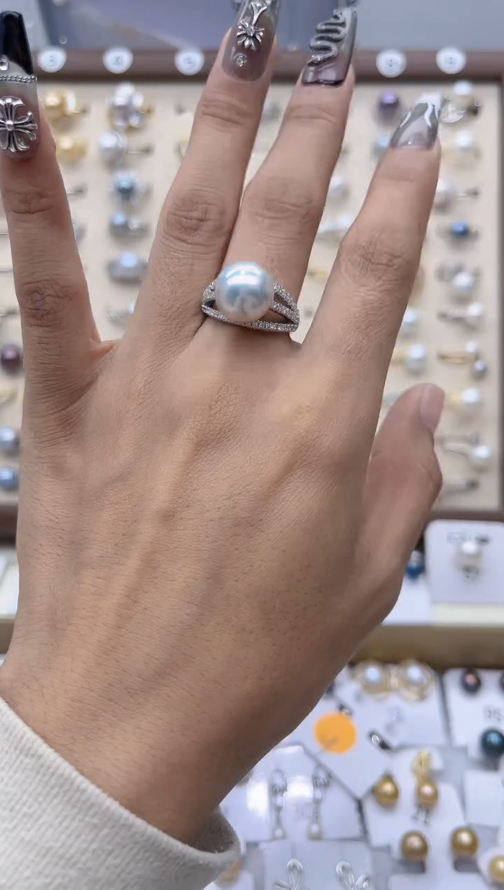 【闪购商品】淡水珍珠戒指合金52