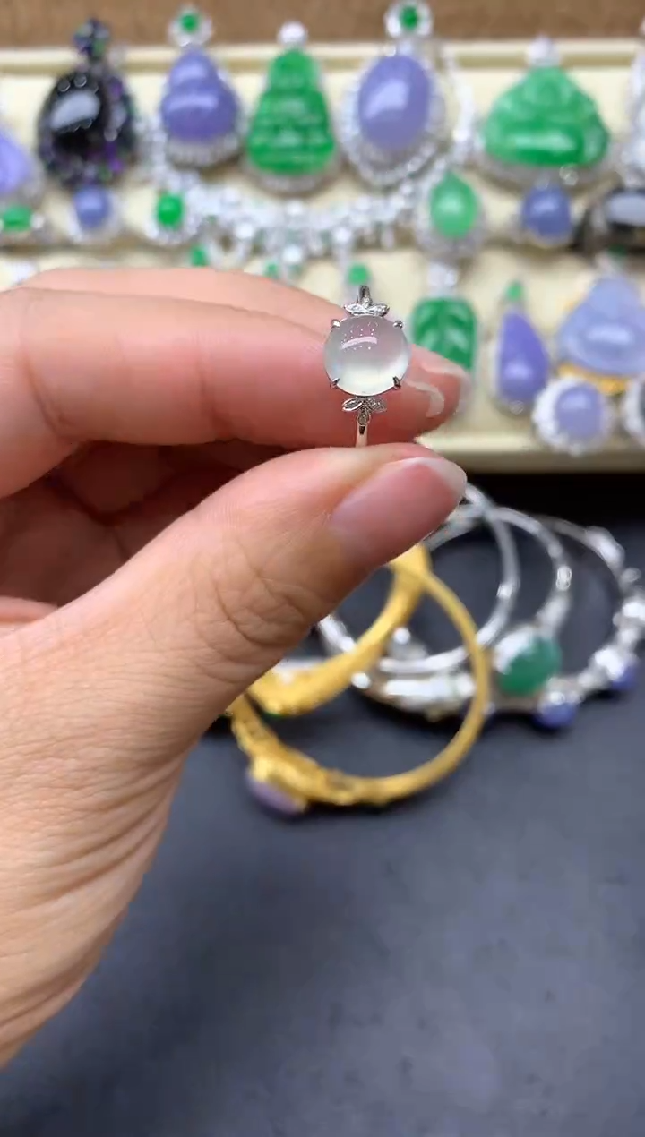 【闪购商品】翡翠戒指18K金镶嵌186-中国好珍宝