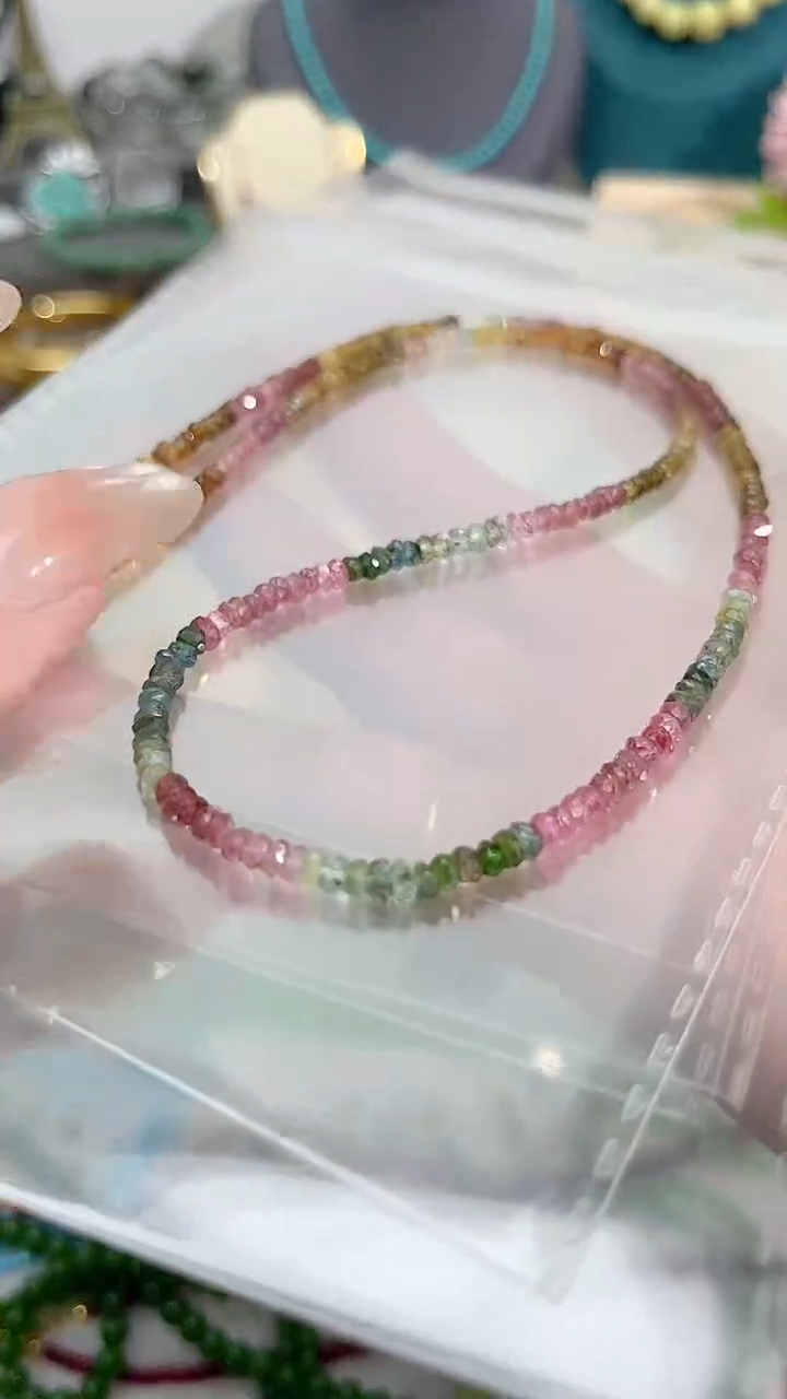 【闪购商品】碧玺颈饰银S925镶嵌299项链