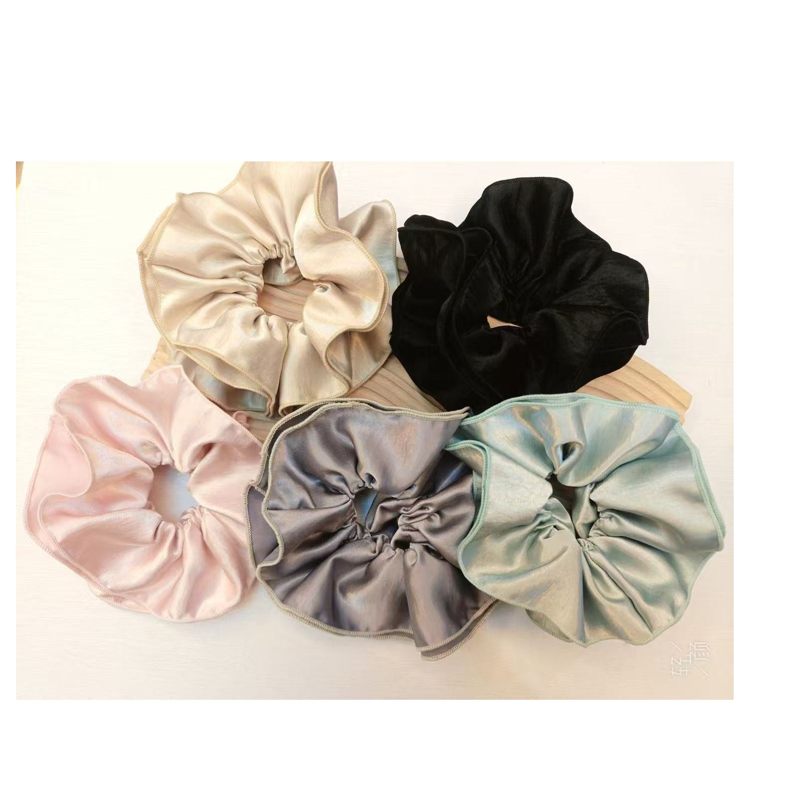 【个人单 复古简约可爱甜美透气发圈方巾】拆开no退no换