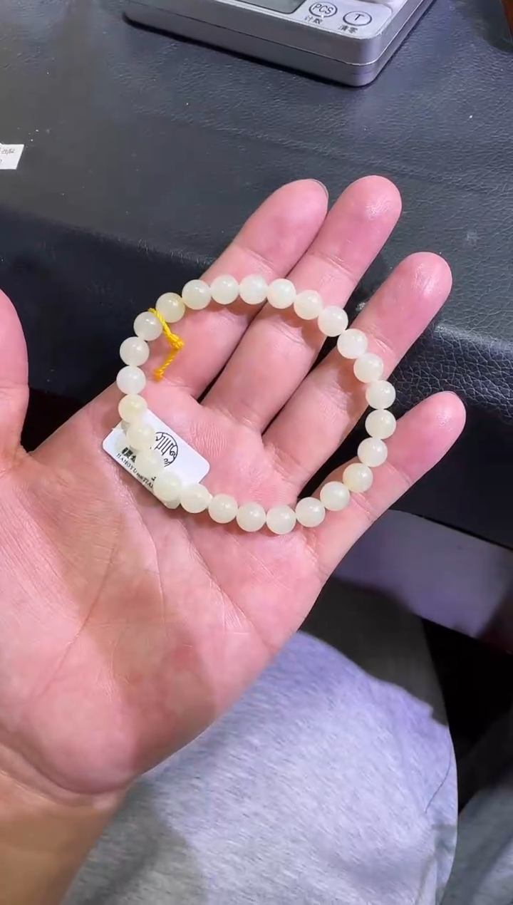 手串未镶嵌和田玉和田玉卡8手串（产地直发）