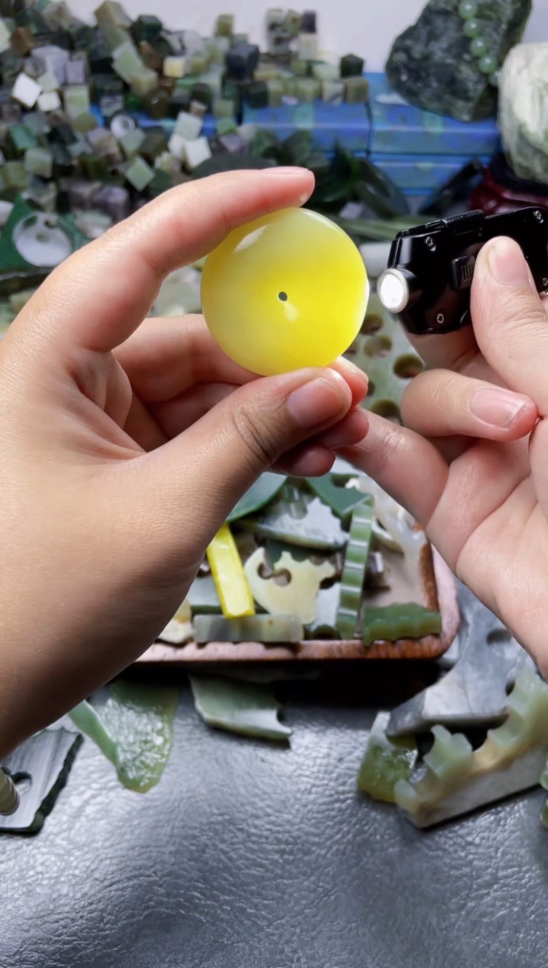 吊坠(不含链)未镶嵌和田玉微瑕平安扣3