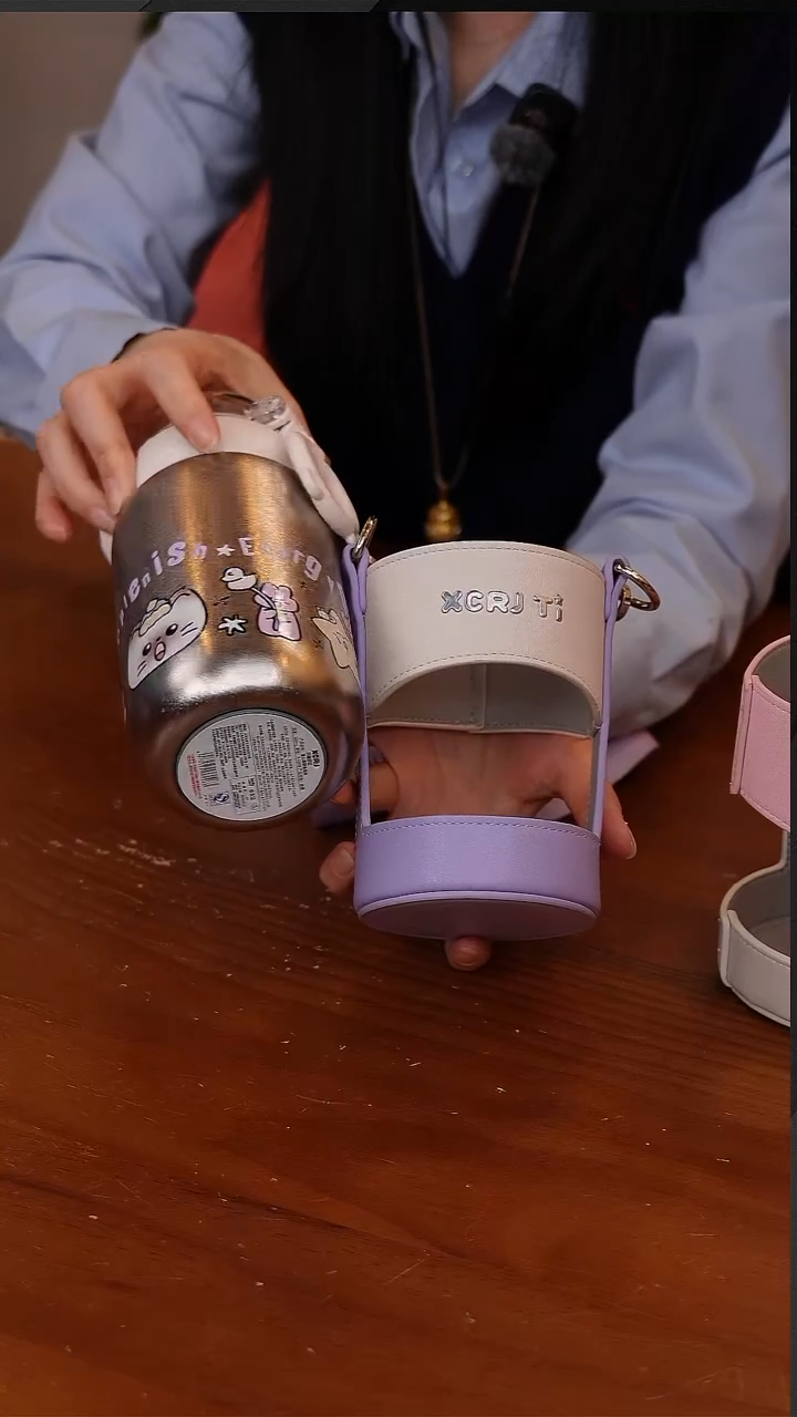 陶108-小茶日记内外纯钛儿童保温杯500ML-紫色-CF5842