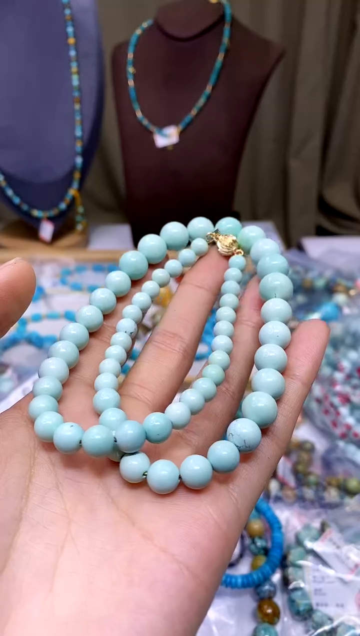 【闪购商品】绿松石未镶嵌项链693