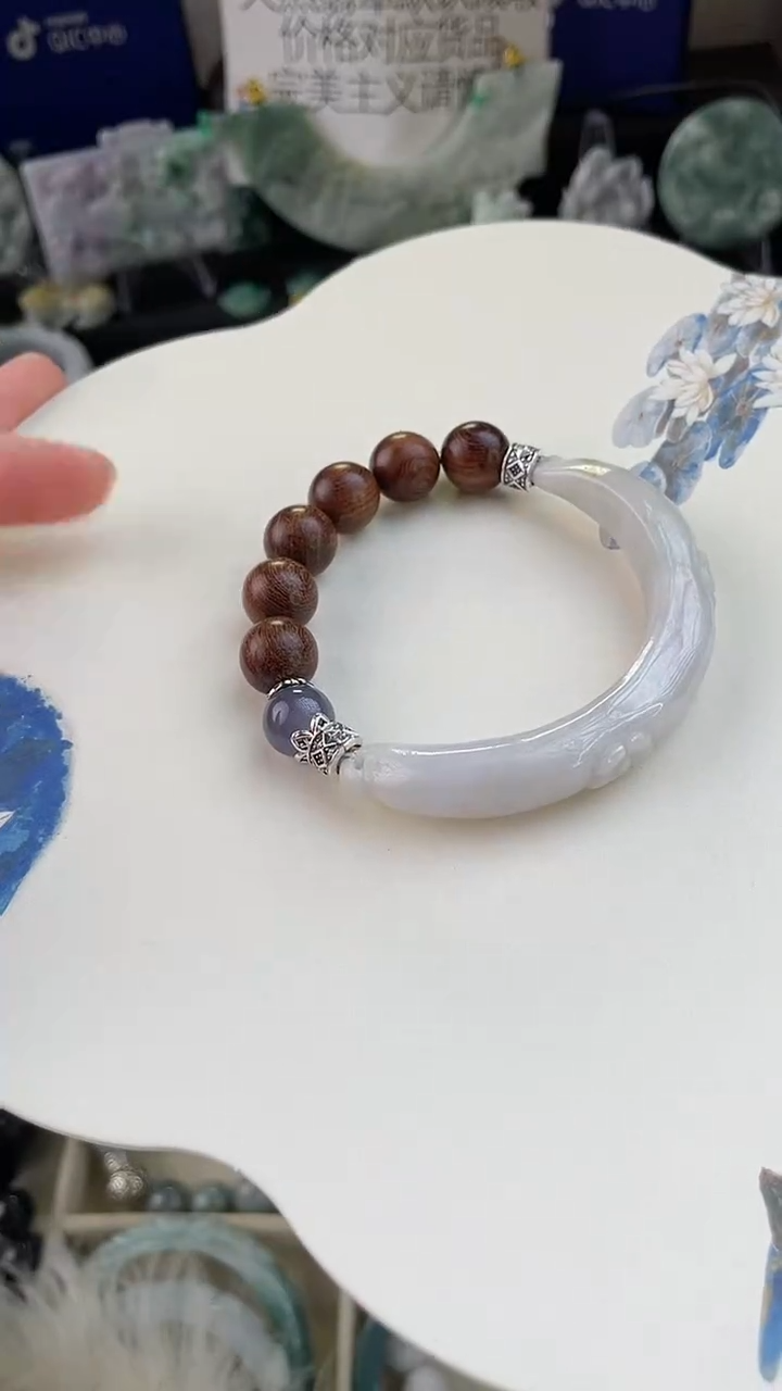 未镶嵌手链翡翠手工定制默认微瑕主播介绍为准