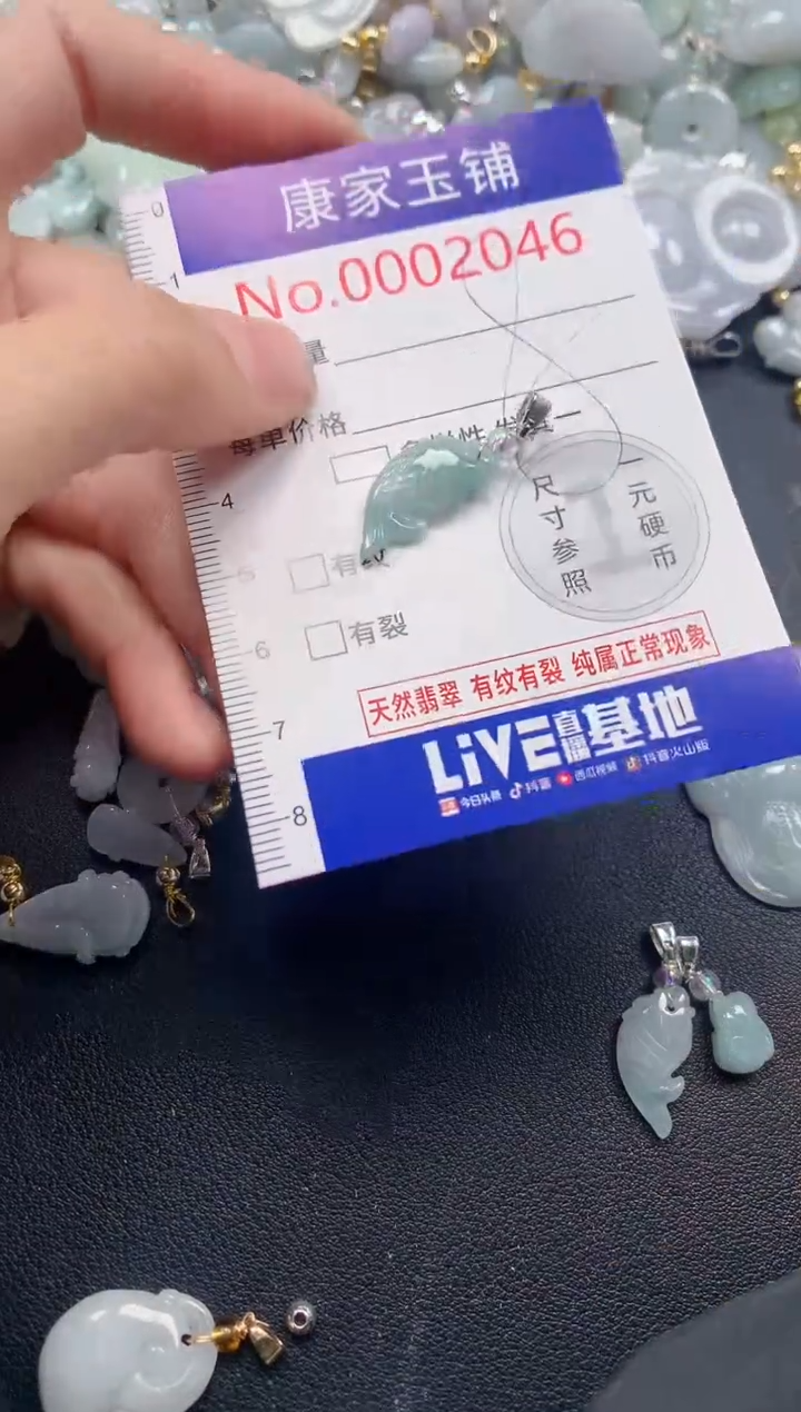 吊坠(不含链)未镶嵌翡翠2046