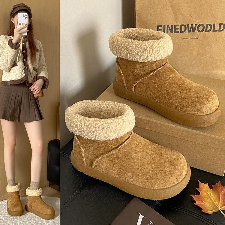 保暖厚款低跟冬季时尚雪地靴棉鞋雪地靴雪地棉2595 A