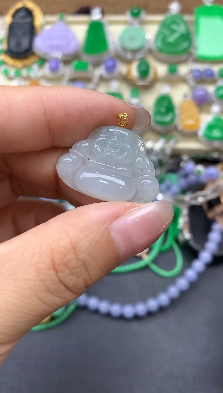 【闪购商品】翡翠颈饰18K金镶嵌153-中国好珍宝