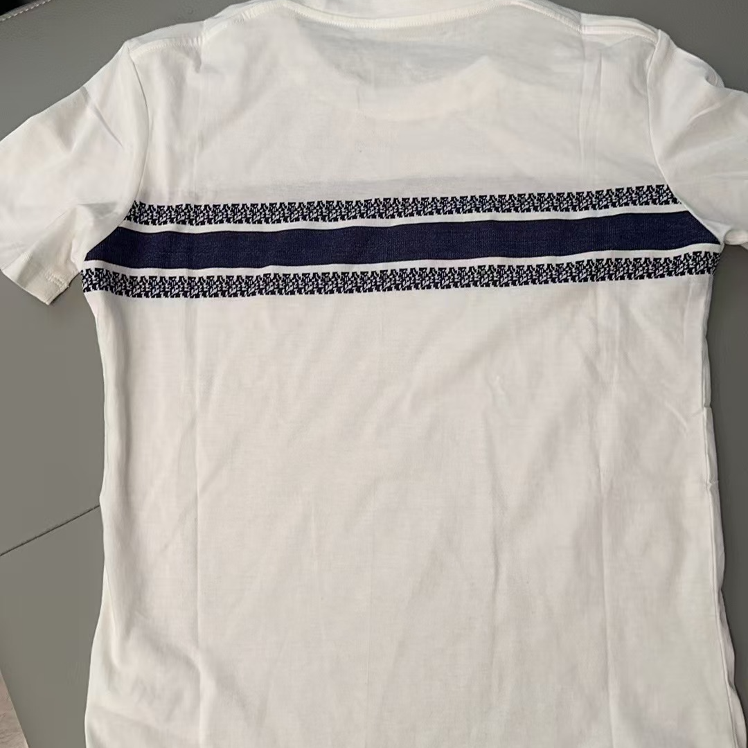 A080 D白色圆领短袖T恤男女同款