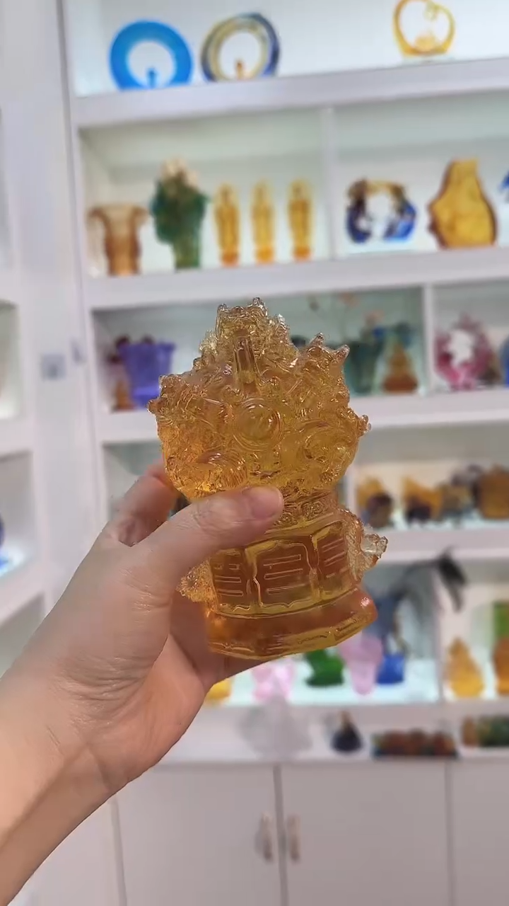 手工艺品琉璃时来运转
