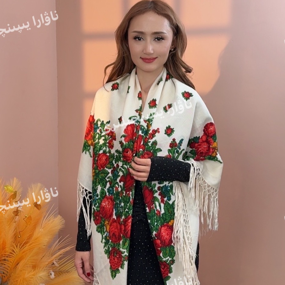 羊毛印花民族风送礼盒ئەتىرگۈللۈك جىڭ كەشمىر يىپىنچىلار 