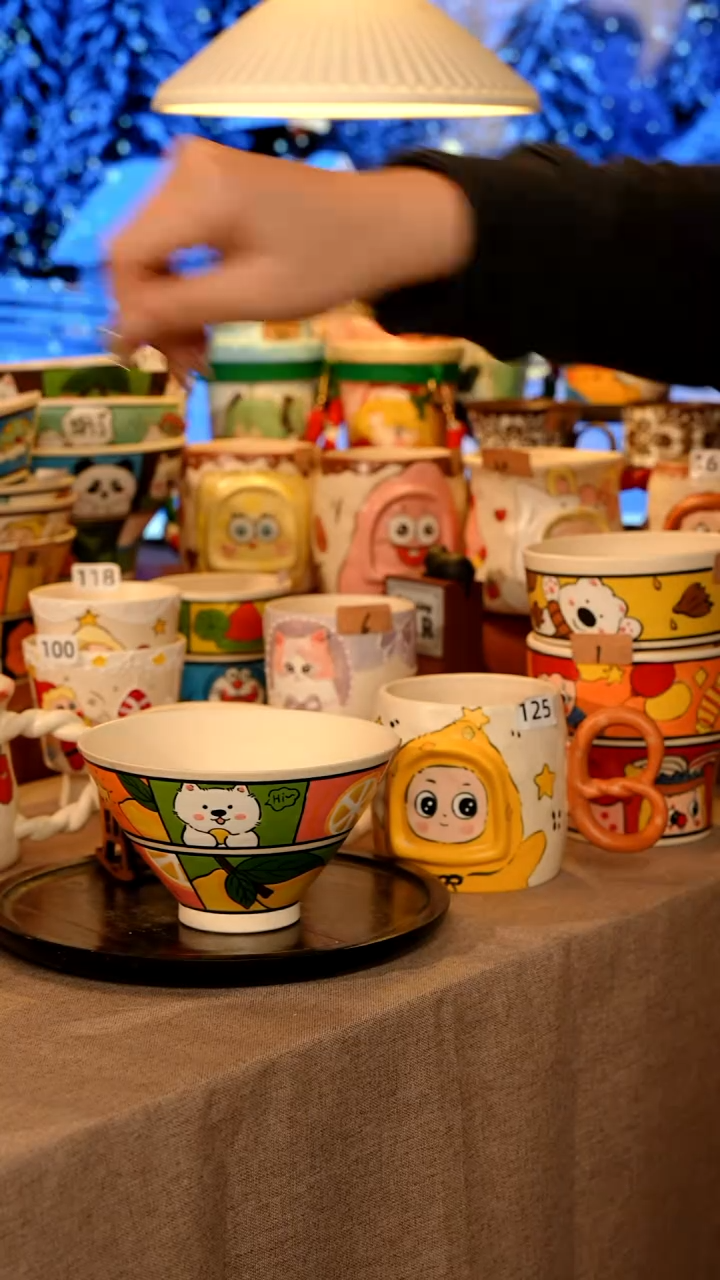 陶瓷095景德镇原创手作高温手工手绘陶瓷