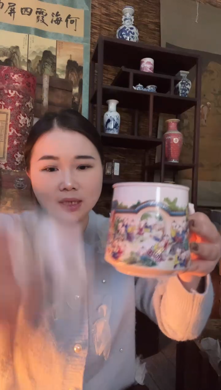 摆件瓷景德镇陶瓷摆件J232