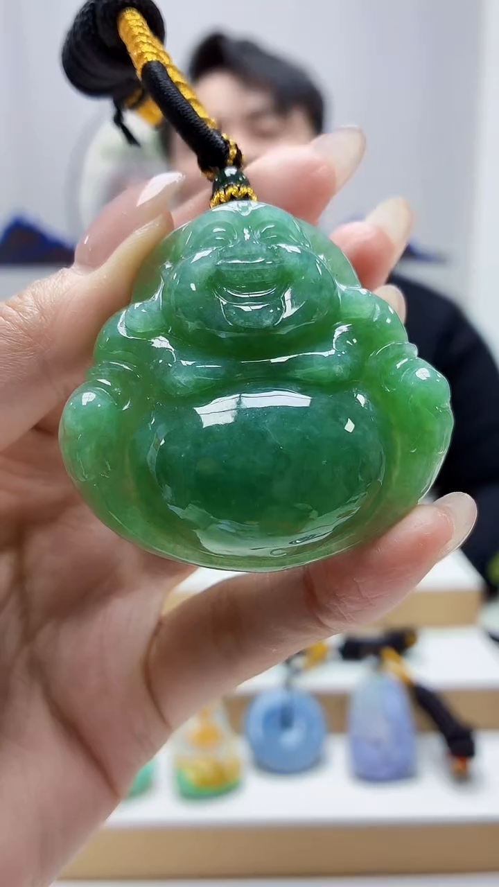 未镶嵌定制翡翠5060MM-毛货挂件20