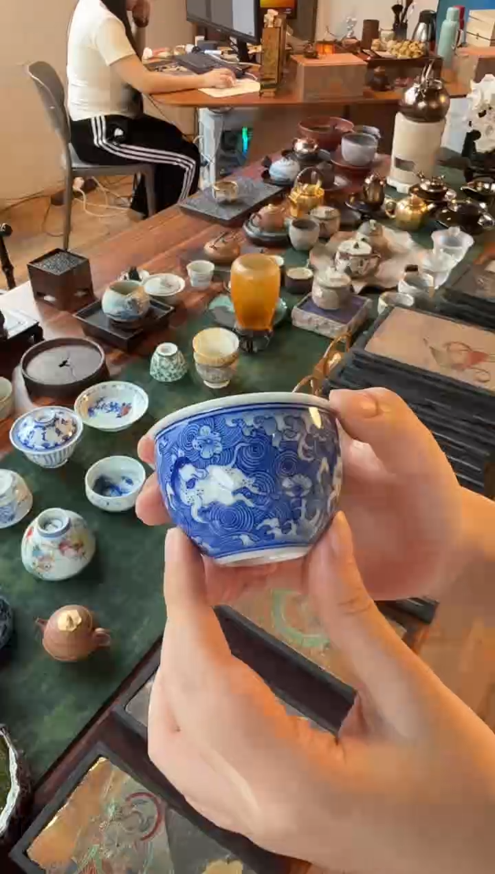 龙景御窑 海水鹿主人杯