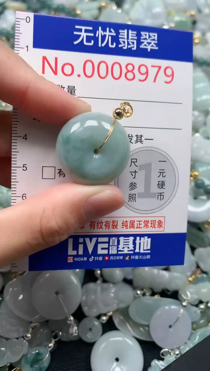 翡翠未镶嵌吊坠(不含链)8979