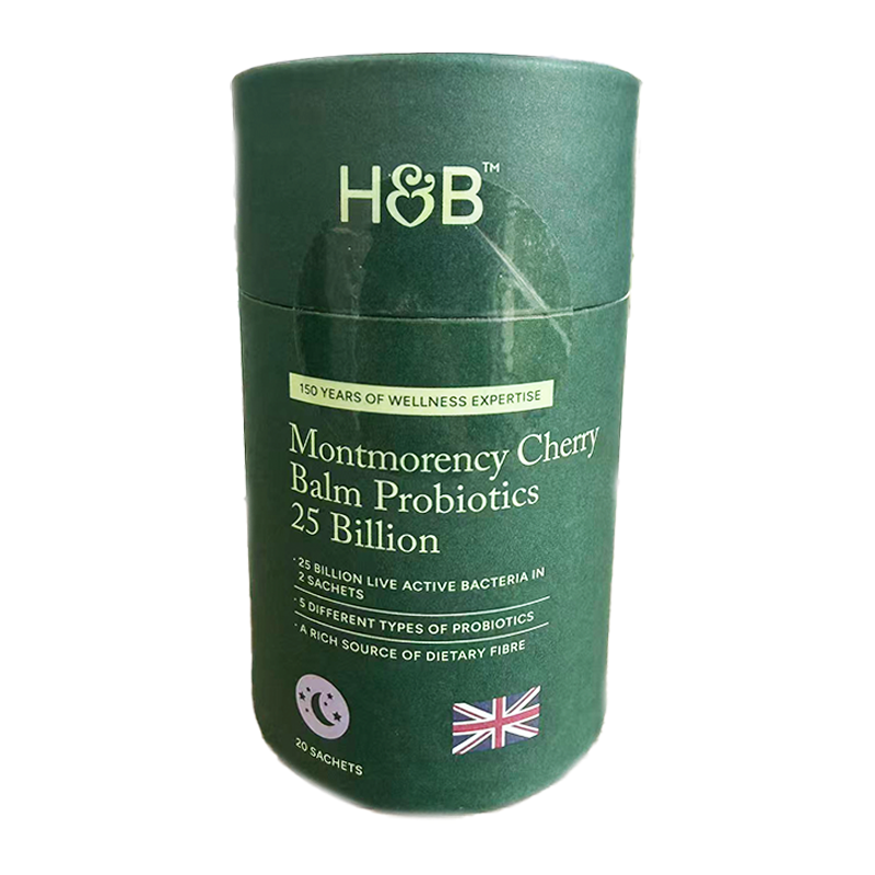 【26年5月到期】英国进口荷柏瑞黑樱桃香蜂草味益生菌46g*3盒