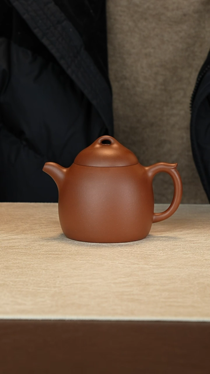 【闪购商品】紫砂茶壶微微瑕秦权 本山油性紫泥 270cc