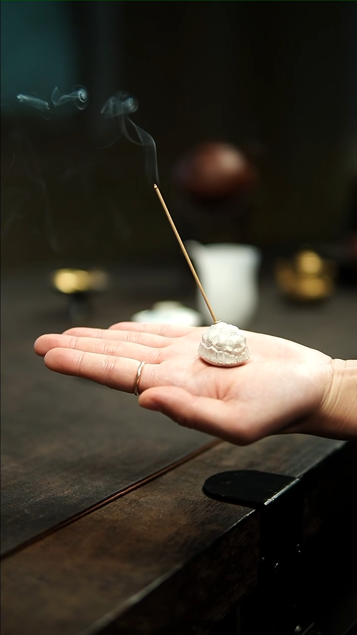 【闪购商品】清物堂银彩龟龟香插