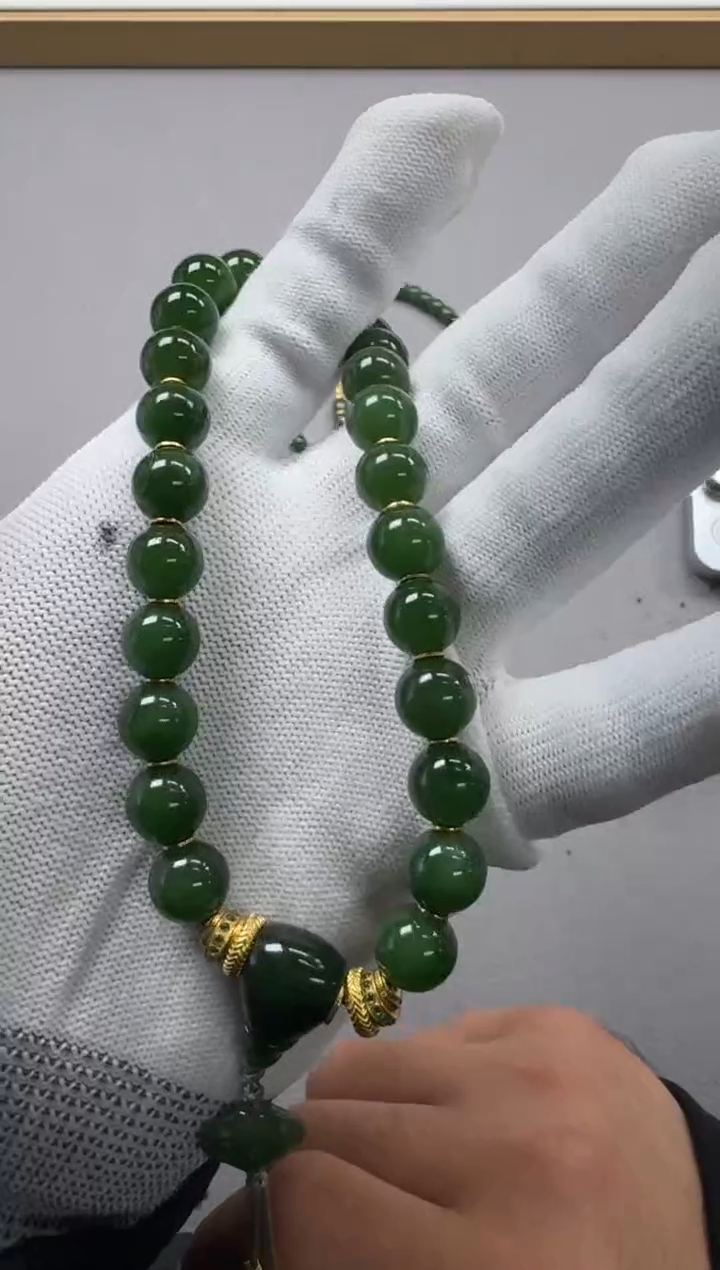 【闪购商品】和田玉（碧玉）手串手串未镶嵌手串手串