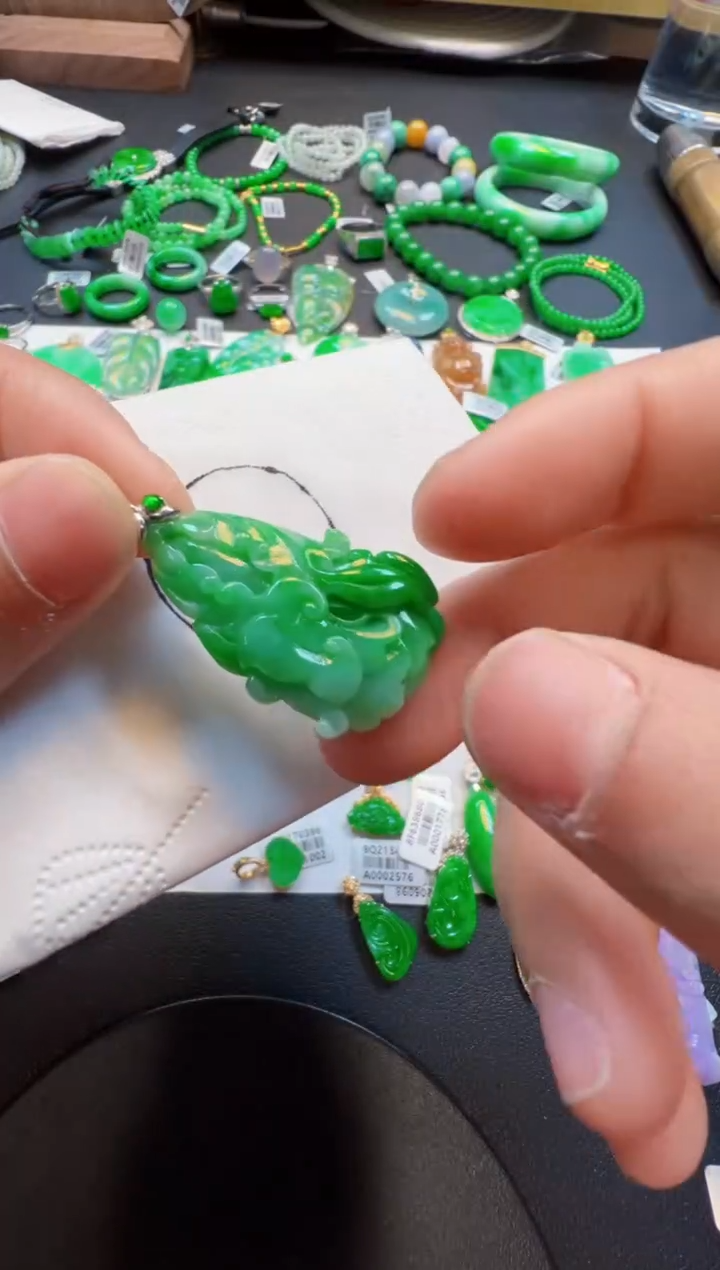 【闪购商品】定制翡翠18K金镶嵌950元