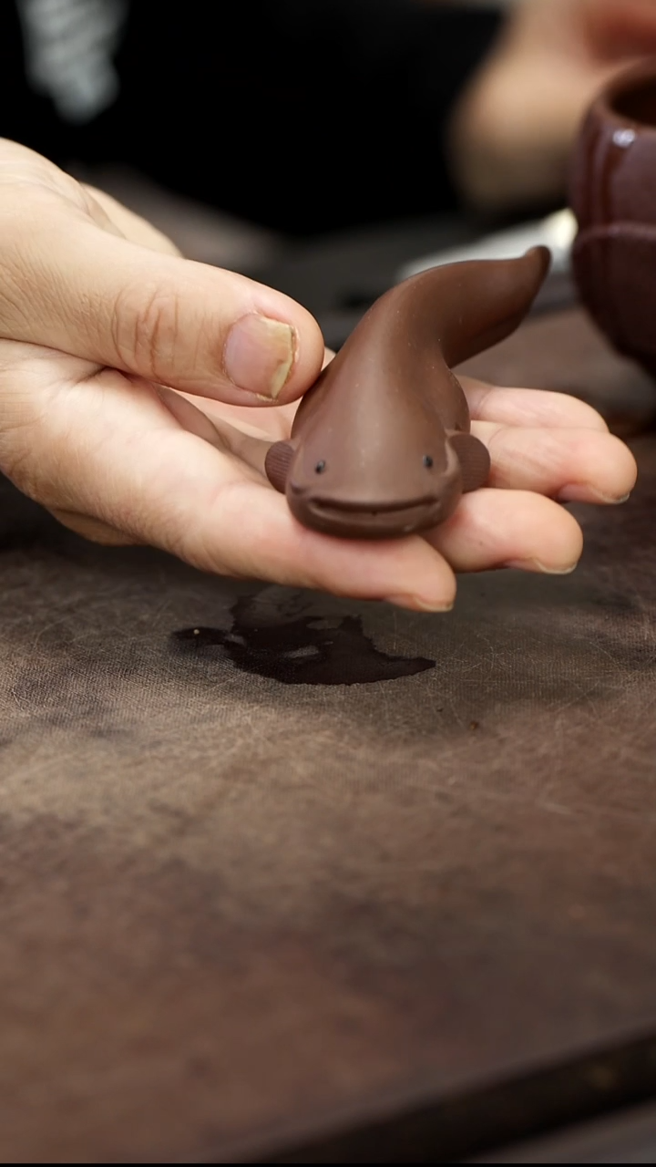 紫砂茶宠紫砂年年有余