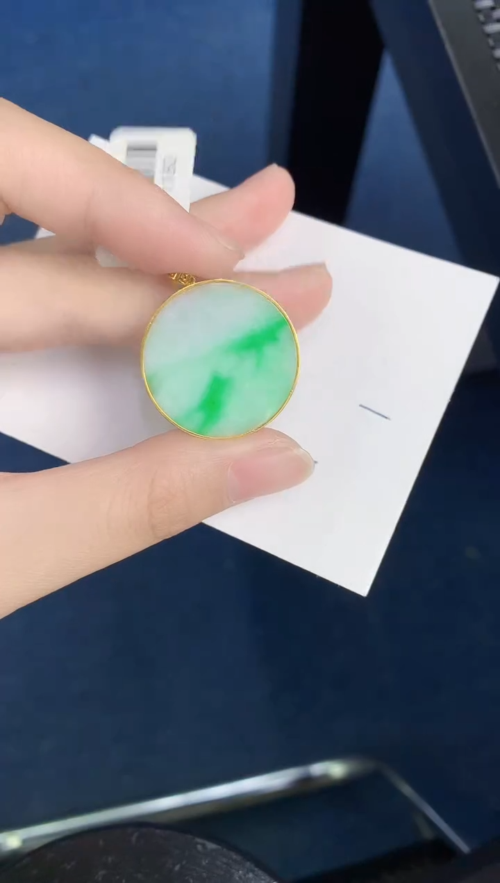 【闪购商品】翡翠颈饰18K金镶嵌000000000