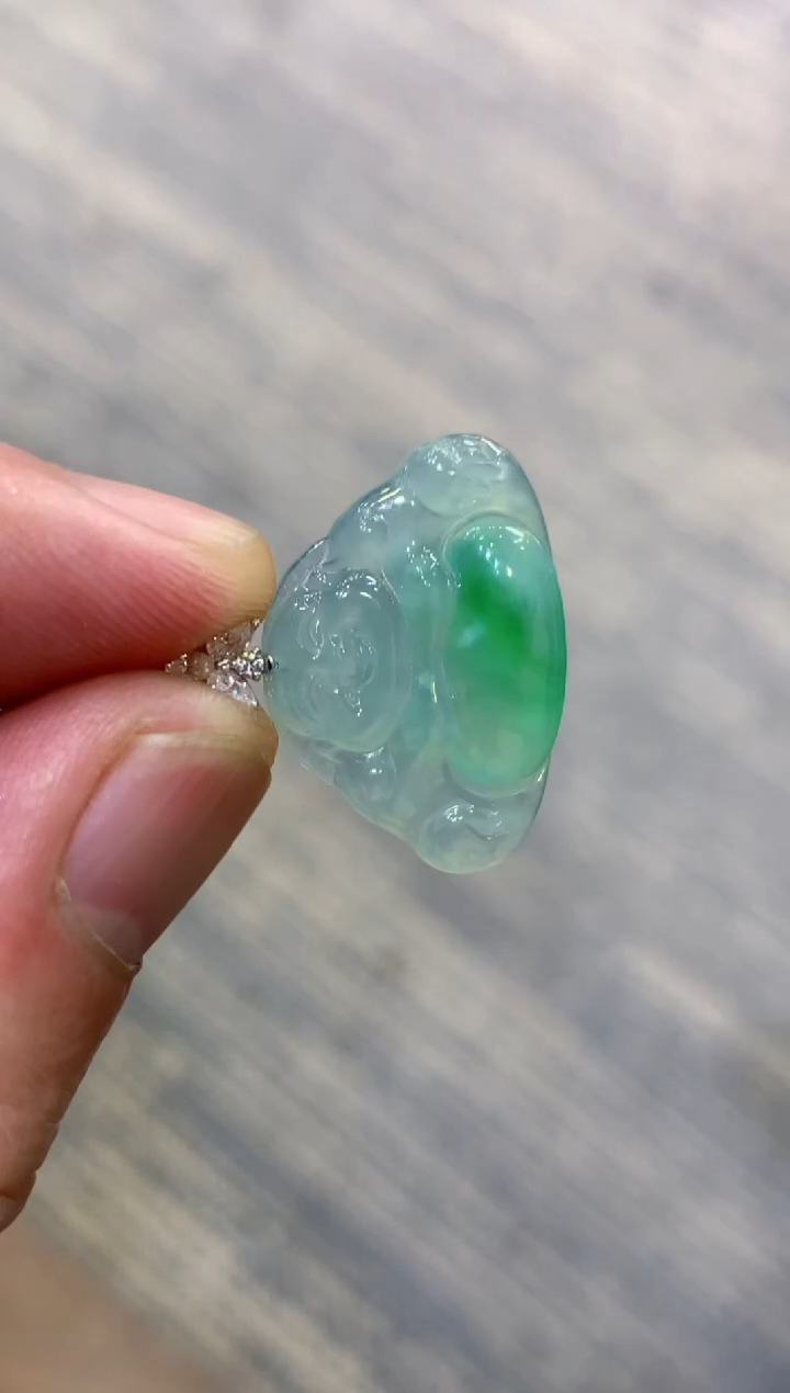 颈饰未镶嵌翡翠天然A货翡翠