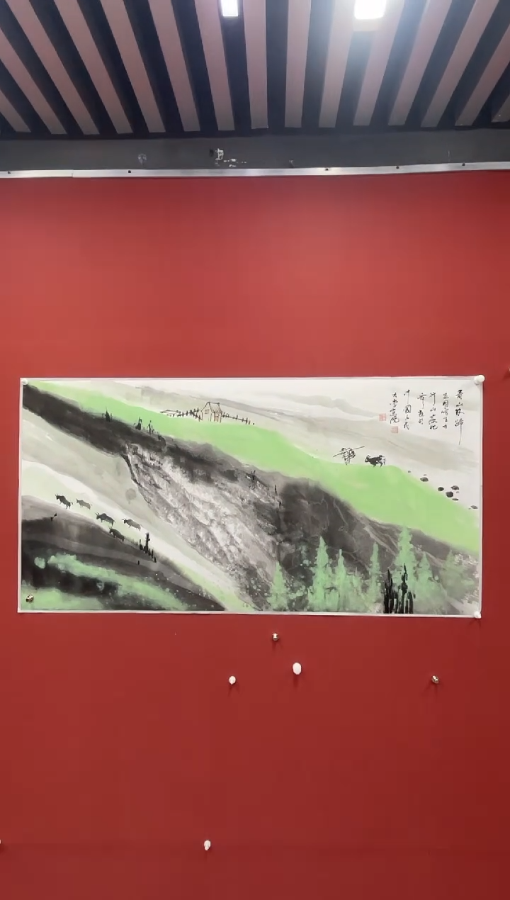 【闪购商品】国画张领军8平尺画作-7