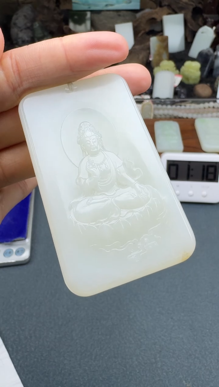 【闪购商品】和田玉颈饰未镶嵌开心