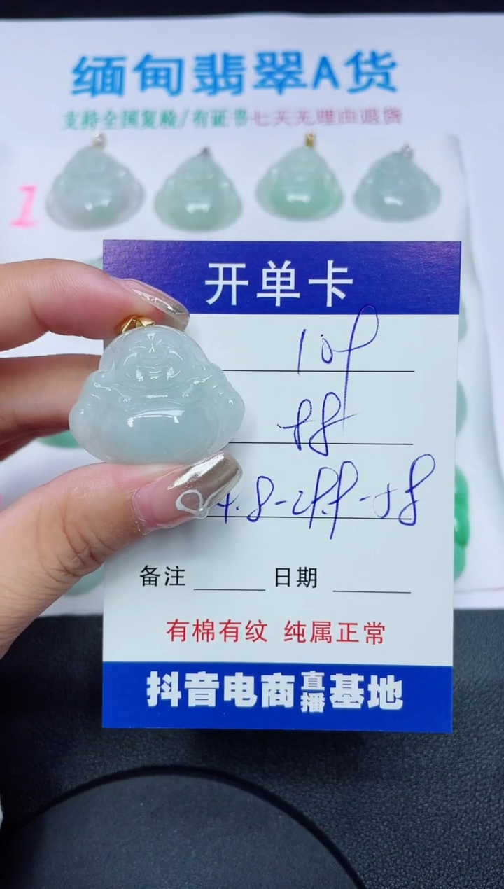 翡翠未镶嵌吊坠(赠链)109