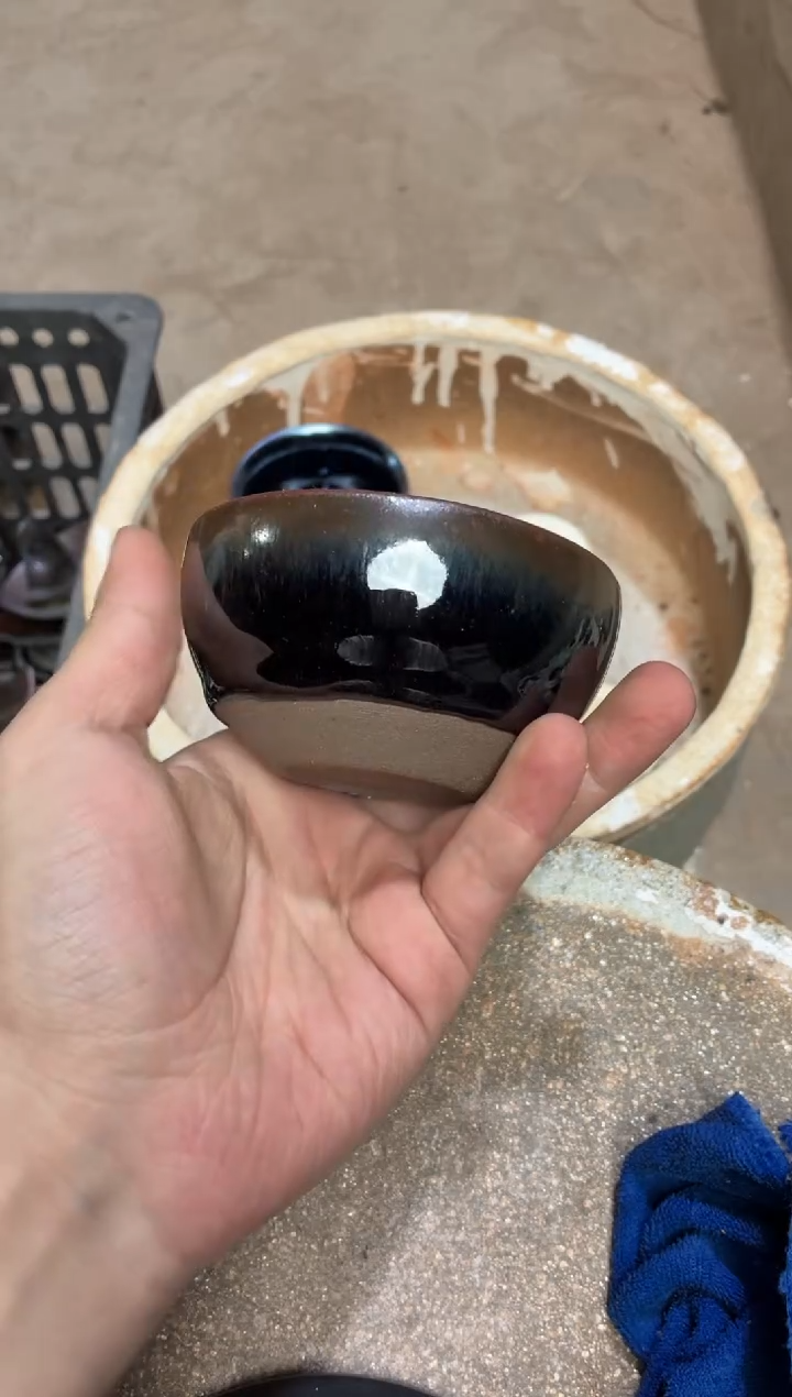 茶盏真柴烧建盏换点柴火