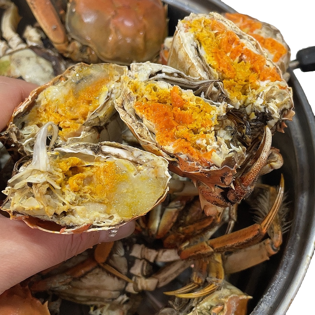 【活蟹】盘锦河蟹 0.8-1.1两规格 母蟹 3.5斤（蟹钳、蟹腿美中不足只有4、5条）