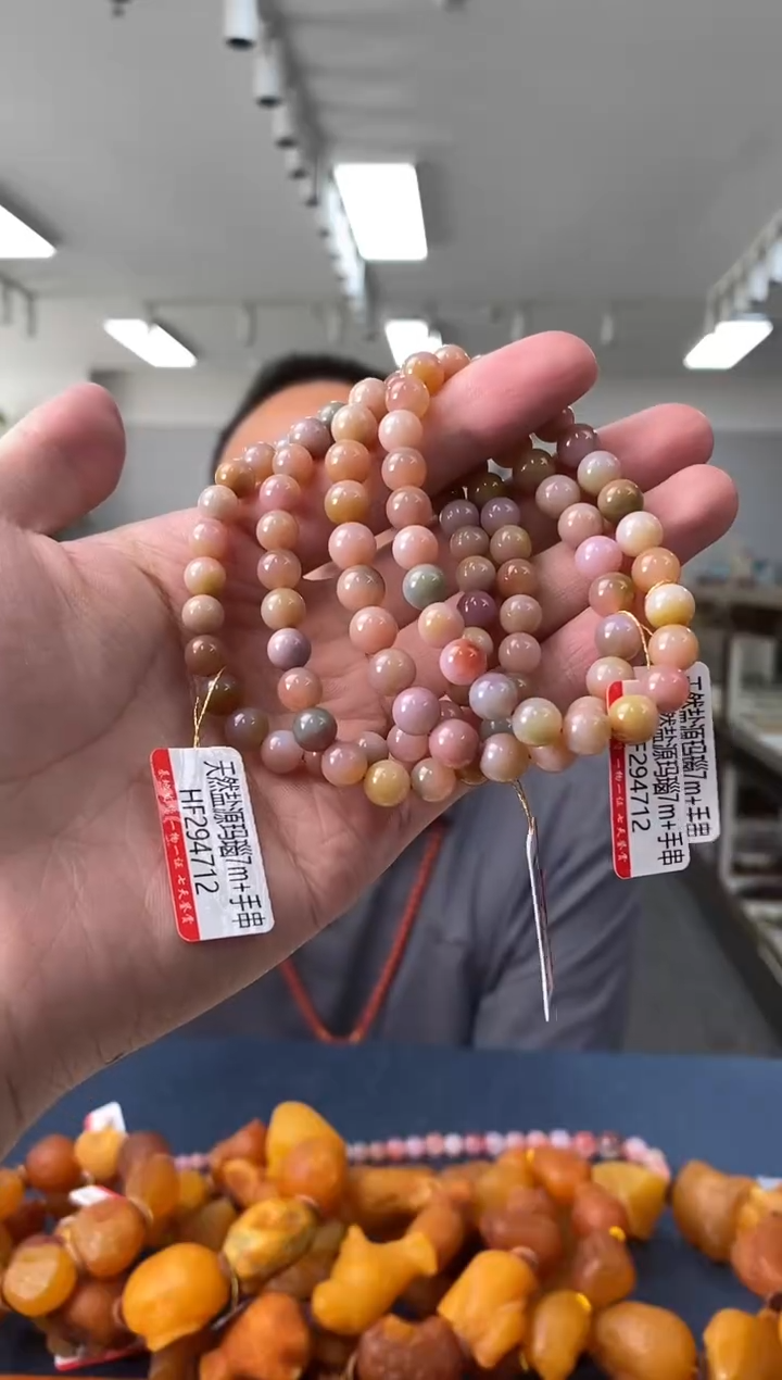 玛瑙/玉髓手串未镶嵌盐源玛瑙手串7m+ 多样式发其一