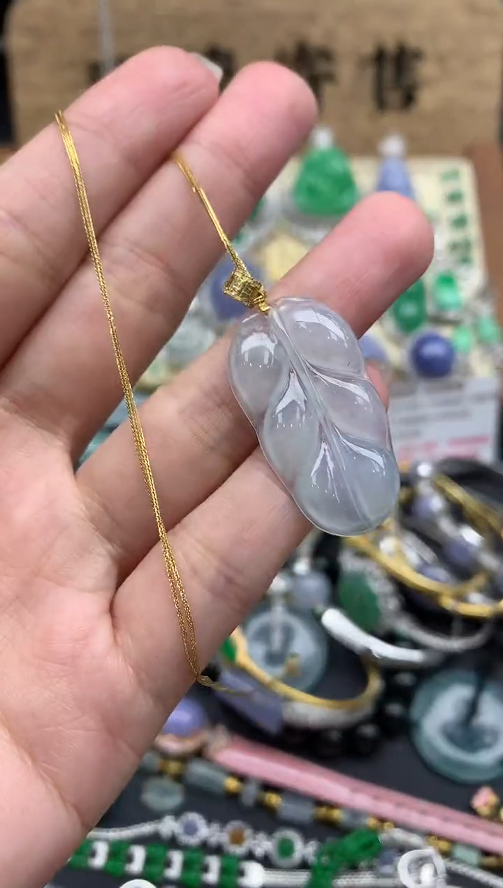 【闪购商品】翡翠颈饰18K金镶嵌354-中国好珍宝