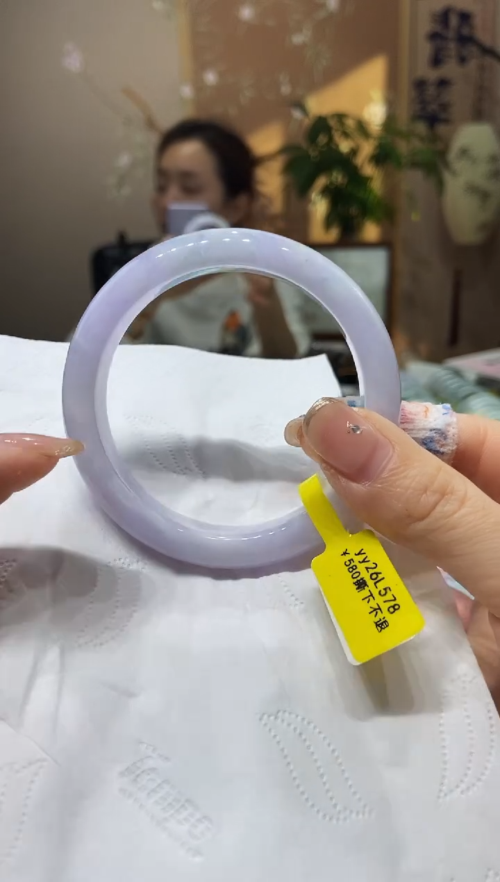 【闪购商品】翡翠手镯未镶嵌57 58圈口