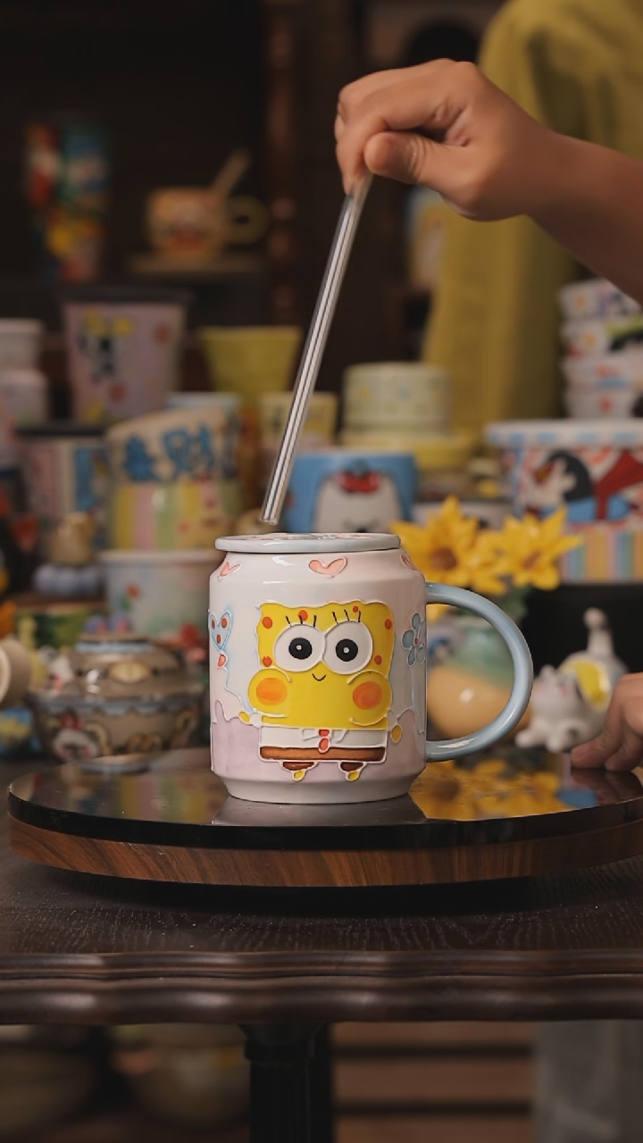 摆件景德镇釉下彩绘设计师款式陶瓷