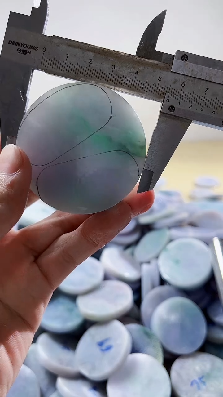 【闪购商品】翡翠裸石缅甸翡翠A货文166