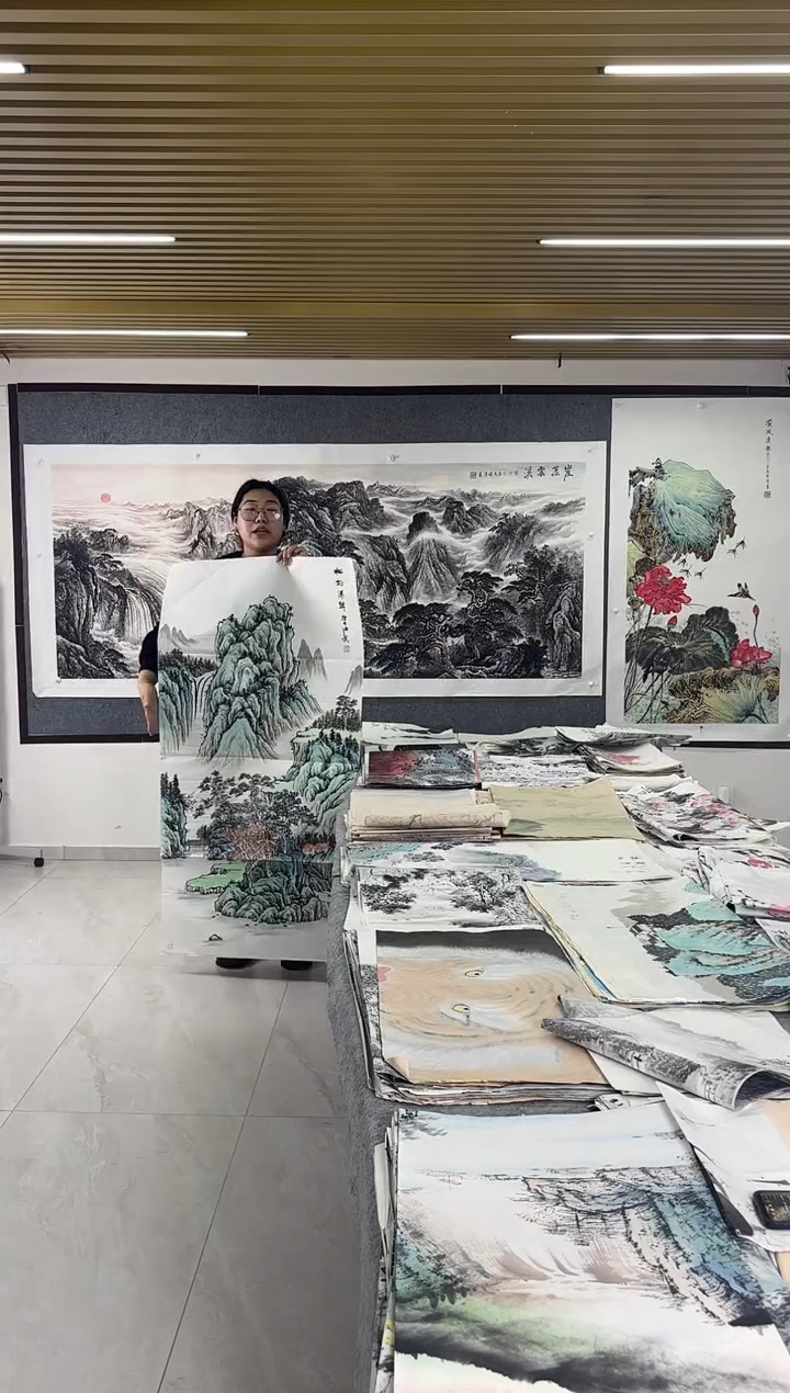 国画丹青专属链接-大中堂陈海龙带证书