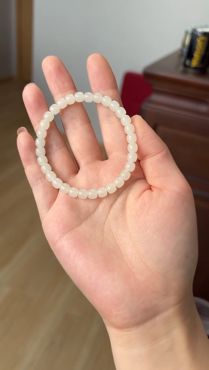 【闪购商品】和田玉手串未镶嵌和田玉5.5mm单圈