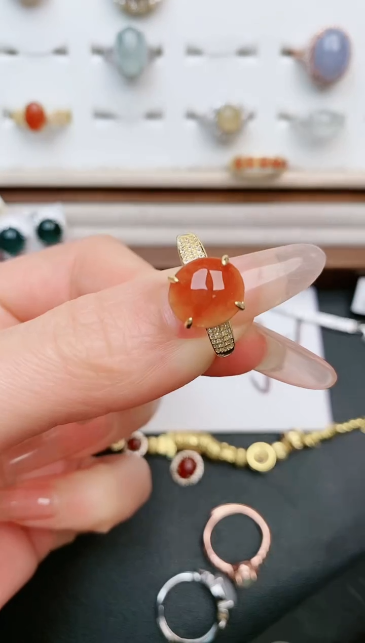 【闪购商品】翡翠戒指银S925镶嵌....