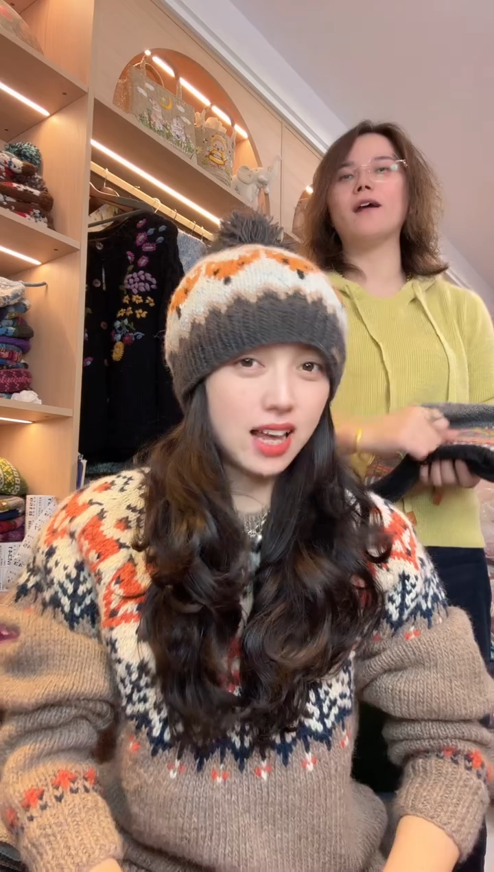 羊毛百羊毛狐狸单球帽