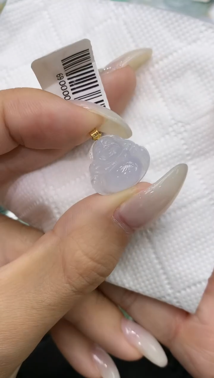 颈饰18K金镶嵌翡翠111111111111