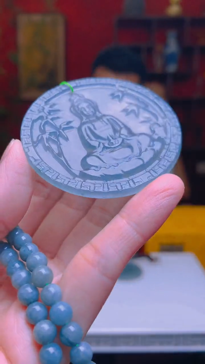 定制翡翠未镶嵌毛货闪购链接ZYW016带珠链