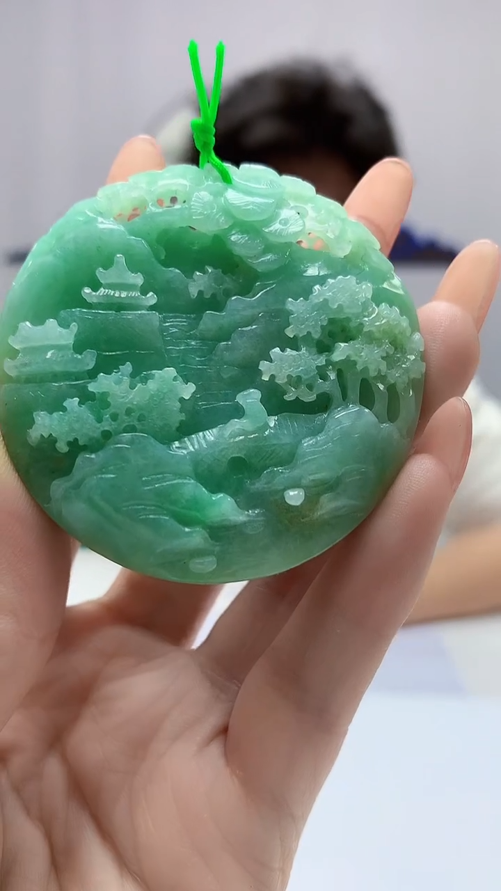 【闪购商品】定制翡翠未镶嵌4688DD-毛货挂件