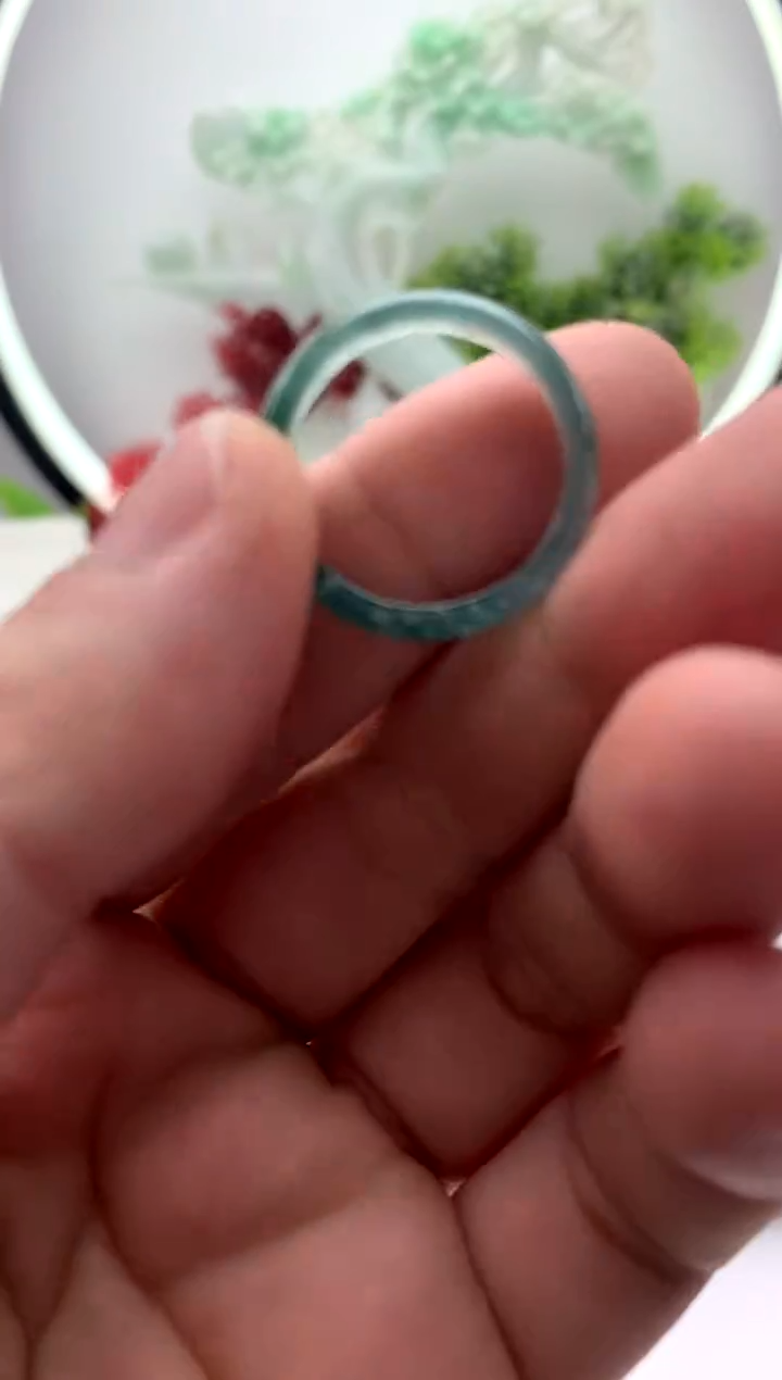 【闪购商品】翡翠颈饰未镶嵌戒圈微瑕【品质一般介意慎拍】